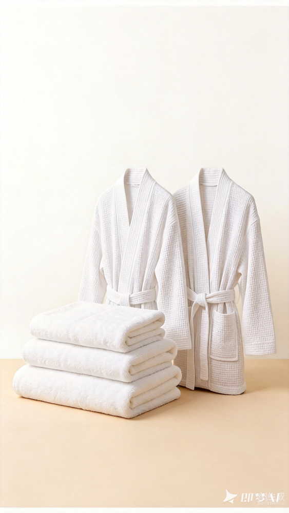 Hotel towels and bathrobes supply